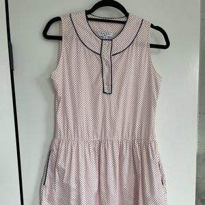 Brooks Brother Red Fleece cotton dress